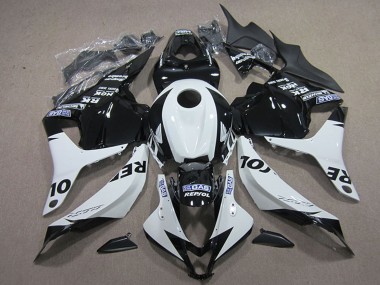 2009-2012 Honda CBR600RR Motorcycle Fairing Kits - White Glossy Black Repsol Canada Suppliers