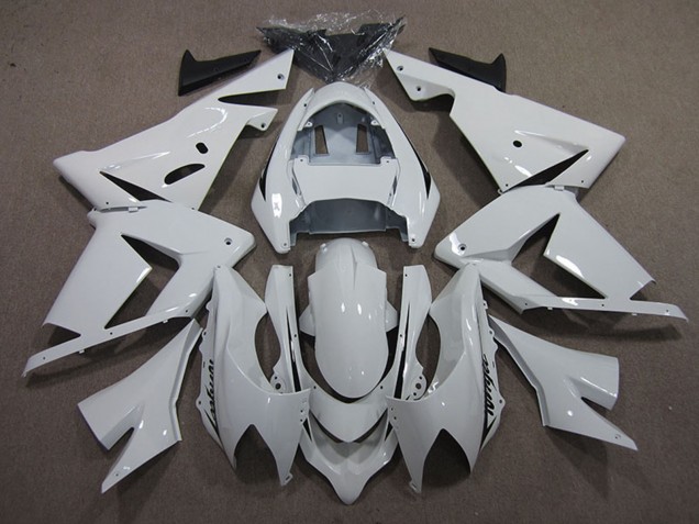 2004-2005 Kawasaki ZX10R Motorcycle Fairings - White Black Decal Canada Suppliers