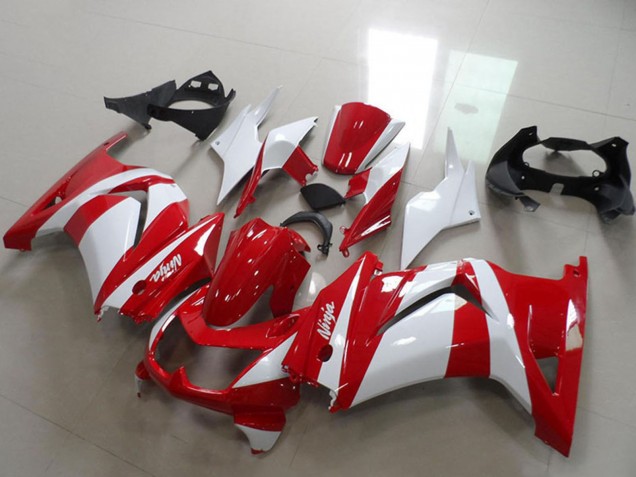 2008-2012 Kawasaki ZX250R Motorcycle Fairings - White Red Canada Suppliers