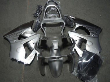 2000-2002 Kawasaki ZX6R Motorcycle Fairings - Silver Grey Flame Canada Suppliers