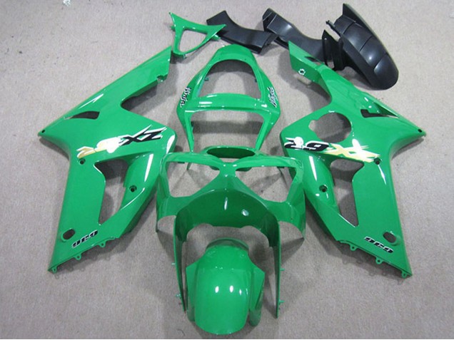2003-2004 Kawasaki ZX6R Motorcycle Fairing Kits - Green Canada Suppliers