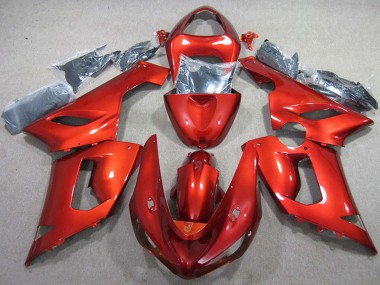 2005-2006 Kawasaki ZX6R Motorcycle Fairing - Red Canada Suppliers