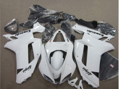 2007-2008 Kawasaki ZX6R Motorcycle Fairings - White Canada Suppliers