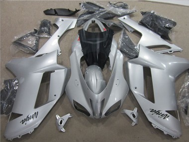 2007-2008 Kawasaki ZX6R Motorcycle Fairings - Silver Canada Suppliers