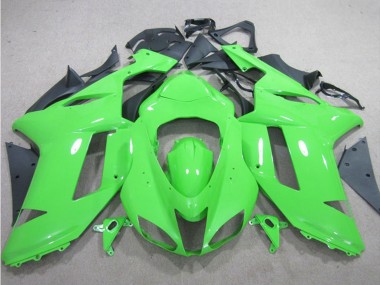 2007-2008 Kawasaki ZX6R Motorcycle Fairings - Green Canada Suppliers