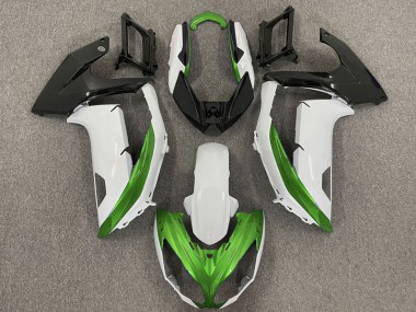 2009-2011 Kawasaki Ninja 650R Motorcycle Fairings - White Green Matte Black Canada Suppliers