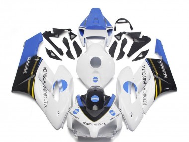 2004-2005 Honda CBR1000RR Motorcycle Fairings - White Light Blue Glossy Black Konica Minolta Canada Suppliers