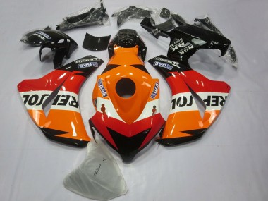 2008-2011 Honda CBR1000RR Bike Fairings - Orange White Red Glossy Black Repsol Canada Suppliers