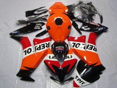 2012-2016 Honda CBR1000RR Motorcycle Fairings - Orange White Red Glossy Black Repsol Canada Suppliers
