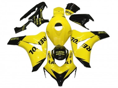 2008-2011 Honda CBR1000RR Motorcycle Fairings - Yellow Black Glossy Repsol Canada Suppliers