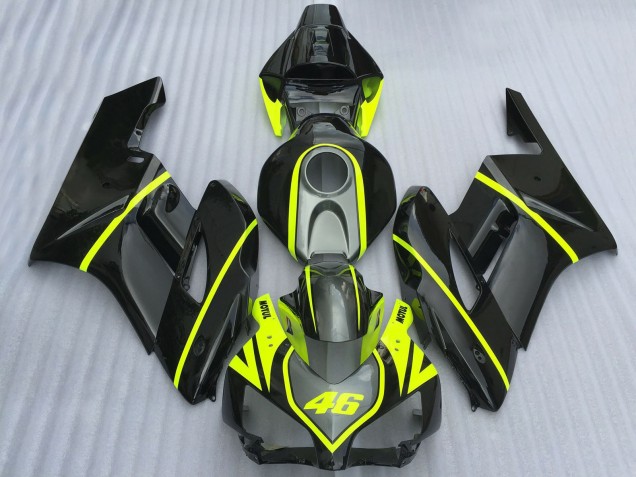 2004-2005 Honda CBR1000RR Motorcycle Fairings - Grey Black High Viz Yellow Motul 46 Canada Suppliers