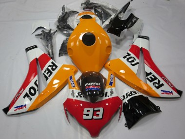2008-2011 Honda CBR1000RR Motorcycle Fairings - Orange White Red Glossy Black Repsol 93 Canada Suppliers