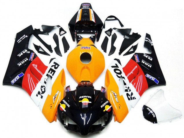 2004-2005 Honda CBR1000RR Motorcycle Fairing Kits - Orange White Red Glossy Black Repsol Canada Suppliers