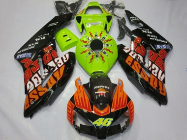 2004-2005 Honda CBR1000RR Motorcycle Fairings - Lime Green Orange Glossy Black Rossi 46 Canada Suppliers
