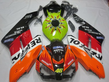 2004-2005 Honda CBR1000RR Motorcycle Fairings - Lime Green Orange White Red Glossy Black Rossi Repsol Canada Suppliers