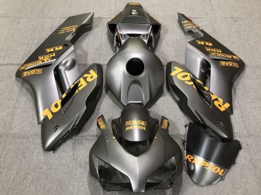 2004-2005 Honda CBR1000RR Motorcycle Fairings - Matte Grey Gold Repsol Canada Suppliers