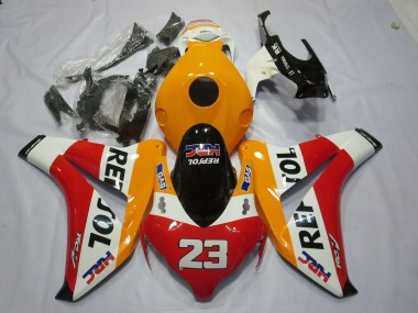 2008-2011 Honda CBR1000RR Motorcycle Fairings - Orange White Red Glossy Black Repsol 23 Canada Suppliers