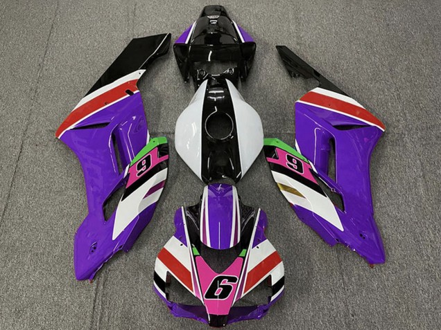 2004-2005 Honda CBR1000RR Motorcycle Fairings - Purple White Red Pink Glossy Black 6 Canada Suppliers