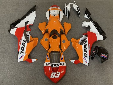 2017-2023 Honda CBR1000RR Motorcycle Fairings - White Orange Red Black Racing Repsol 93 Canada Suppliers