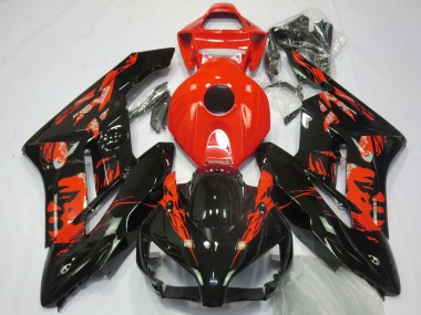 2004-2005 Honda CBR1000RR Motorcycle Fairings - Red Glossy Black Le Mis Canada Suppliers