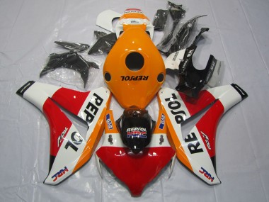 2008-2011 Honda CBR1000RR Motorcycle Fairings - Orange White Red Glossy Black Repsol HRC Canada Suppliers