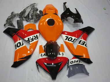 2008-2011 Honda CBR1000RR Motorcycle Fairing - Orange White Red Glossy Black Repsol Canada Suppliers