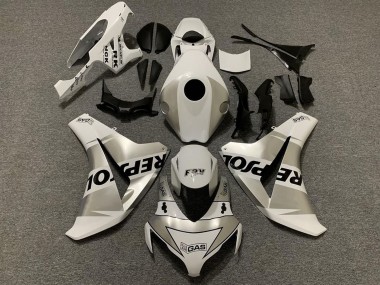 2008-2011 Honda CBR1000RR Motorcycle Fairings - White Silver Black Repsol Canada Suppliers