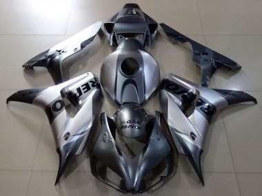 2006-2007 Honda CBR1000RR Motorcycle Fairings - Silver Grey Black Repsol Canada Suppliers