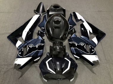 2013-2023 Honda CBR600RR Motorcycle Fairings - Black Carbon Fiber White Blue Bull Canada Suppliers