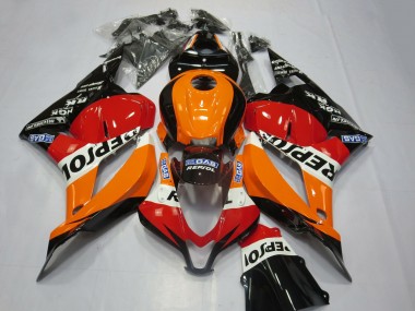 2009-2012 Honda CBR600RR Motorcycle Fairing Kits - Orange White Red Glossy Black Repsol Canada Suppliers