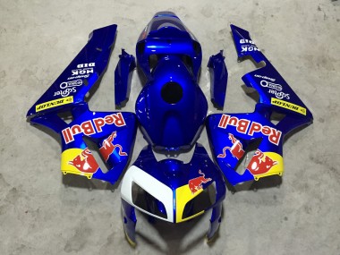 2005-2006 Honda CBR600RR Motorcycle Fairings - Blue Red Bull Canada Suppliers