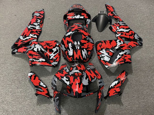 2005-2006 Honda CBR600RR Motorcycle Fairings - Camouflage Red Canada Suppliers