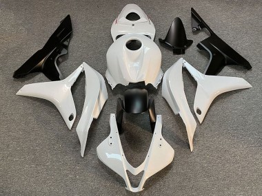 2007-2008 Honda CBR600RR Motorcycle Fairing - White Matte Black Canada Suppliers