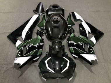2013-2023 Honda CBR600RR Motorcycle Fairings - Black Carbon Fiber White Green Bull Canada Suppliers