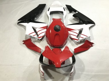 2003-2004 Honda CBR600RR Motorcycle Fairings - White Red Glossy Black Canada Suppliers