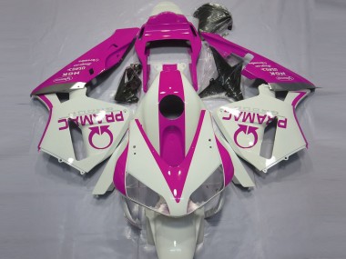 2003-2004 Honda CBR600RR Motorcycle Fairings - White Pink Pramac Canada Suppliers