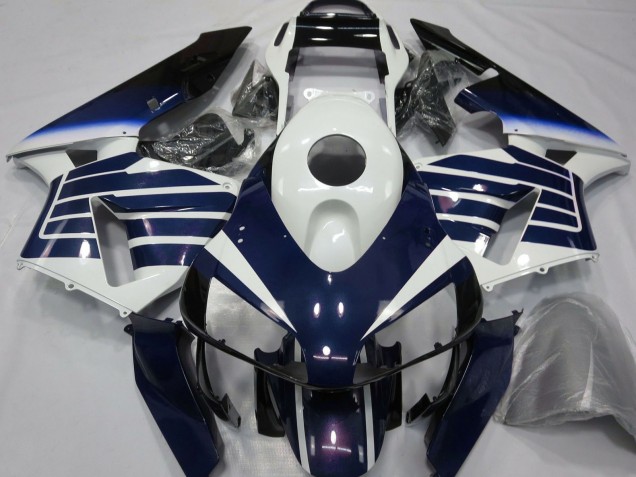 2003-2004 Honda CBR600RR Motorcycle Fairings - White Blue Fade Canada Suppliers