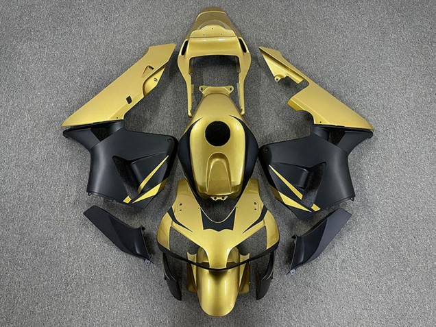 2003-2004 Honda CBR600RR Motorcycle Fairings - Gold Matte Black Canada Suppliers