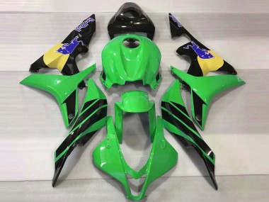 2007-2008 Honda CBR600RR Motorcycle Fairings - Green Yellow Glossy Black Blue Bull Canada Suppliers
