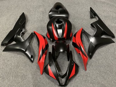 2007-2008 Honda CBR600RR Motorcycle Fairings - Red Matte Black Canada Suppliers