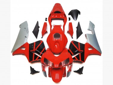 2003-2004 Honda CBR600RR Motorcycle Fairings - Silver Red Glossy Black OEM Style Canada Suppliers