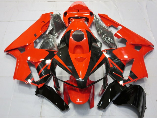 2005-2006 Honda CBR600RR Motorcycle Fairings - Red Black Stripe Canada Suppliers