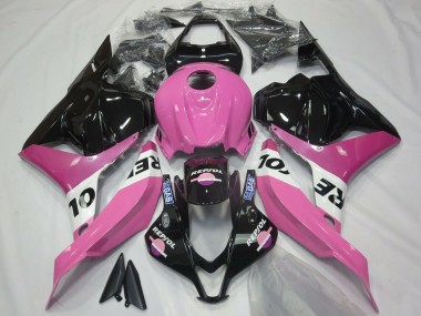 2009-2012 Honda CBR600RR Motorcycle Fairings - Pink White Glossy Black Repsol Canada Suppliers
