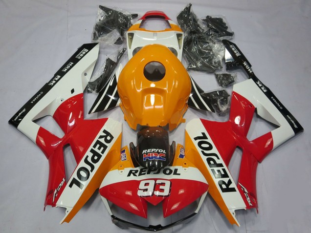 2013-2023 Honda CBR600RR Motorcycle Fairings - Orange White Red Glossy Black Repsol 93 Canada Suppliers