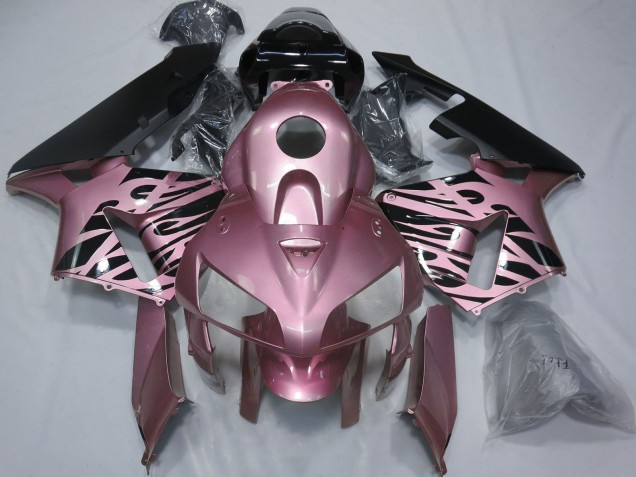 2005-2006 Honda CBR600RR Motorcycle Fairings - Rose Pink Flame Canada Suppliers