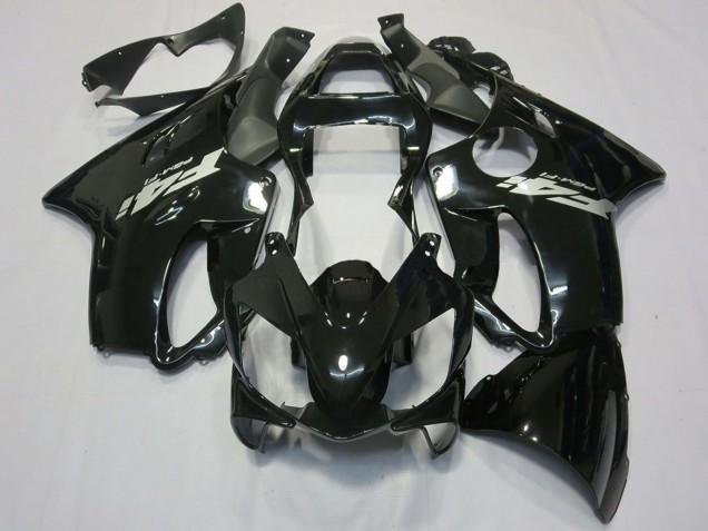 2001-2003 Honda CBR600 F4i Motorcycle Fairings - Glossy Black Silver Decal Canada Suppliers