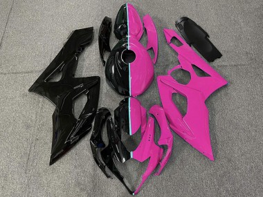 2005-2006 Suzuki GSXR 1000 Motorcycle Fairings - Glossy Black and Pink Canada Suppliers