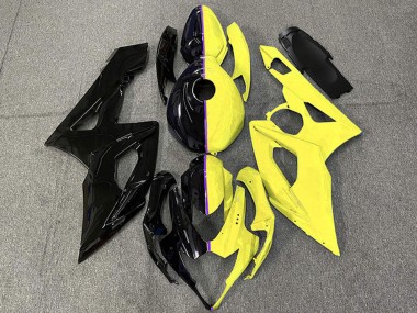 2005-2006 Suzuki GSXR 1000 Motorcycle Fairings - Glossy Black and Yellow Canada Suppliers