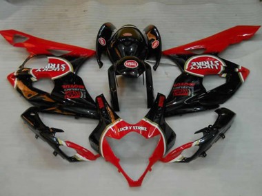 2005-2006 Suzuki GSXR 1000 Motorcycle Fairings - Glossy Black Red White Lucky Strike Canada Suppliers