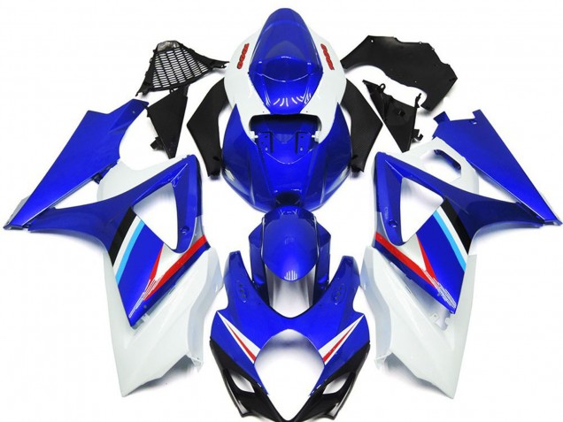 2007-2008 Suzuki GSXR 1000 Motorcycle Fairings - Blue White Red Black Canada Suppliers